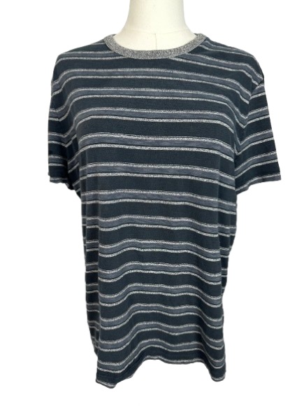 Banana Republic Heritage Collection Navy And Light Gray Striped Tee